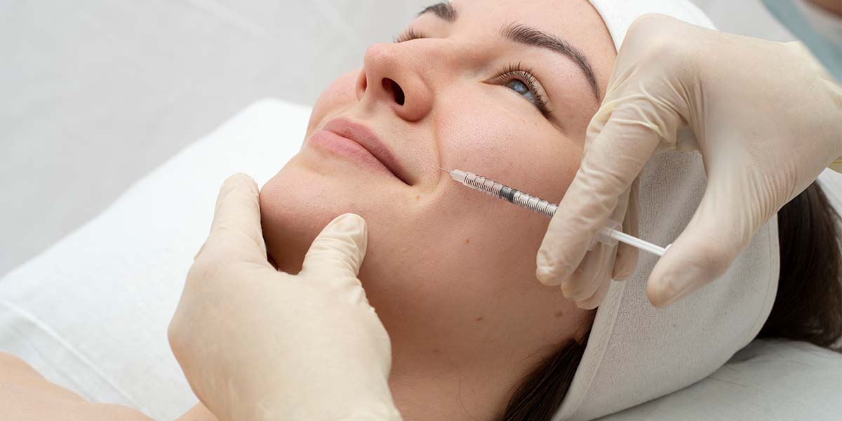 aplicação de ácido hialurônico para a retirada de bigode chinês - Dra. Sarah Brasil dermatologista e esteticista de Belém - PA